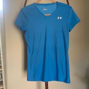 Under Armour Blue V Neck Tee